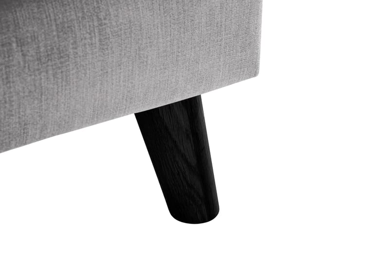 Trend Lyx 3-personers Højrevendt L-formet Chaiselongsofa i Stof - Lysegrå - Møbler - Sofaer - Sofa med chaiselong - 4 personers sofa med chaiselong