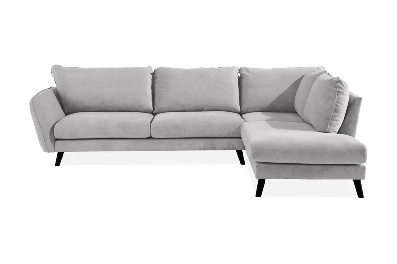 Trend Lyx 3-personers Venstrevendt L-formet Divansofa i Stof - Beige - Møbler - Sofaer - Sofa med chaiselong - 4 personers sofa med chaiselong