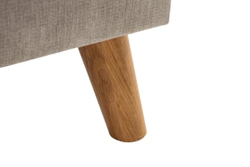 Trend Lyx 3-personers Højrevendt L-formet Chaiselongsofa i Stof - Beige - Møbler - Sofaer - Sofa med chaiselong