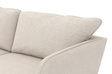 Trend Lyx 3-personers Venstrevendt L-formet Chaiselongsofa i Stof - Beige - Møbler - Sofaer - Sofa med chaiselong