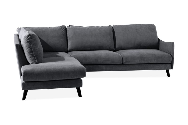 Trend Lyx 3-Pers. Chaiselongsofa Venstre - Mørkegrå - Møbler - Sofaer - Sofa med chaiselong - 4 personers sofa med chaiselong