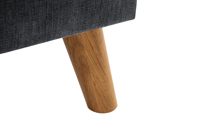 Trend Lyx 3-personers Højrevendt L-formet Chaiselongsofa i Stof - Mørkegrå - Møbler - Sofaer - Sofa med chaiselong - 4 personers sofa med chaiselong