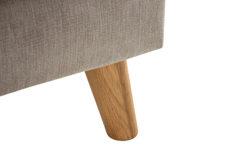 Trend Lyx 3-personers Venstrevendt L-formet Chaiselongsofa i Stof - Beige - Møbler - Sofaer - Sofa med chaiselong - 4 personers sofa med chaiselong