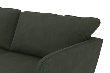 Trend Lyx 4-personers Venstrevendt L-formet Chaiselongsofa i Manchester - Mørkegrøn - Møbler - Sofaer - Sofa med chaiselong