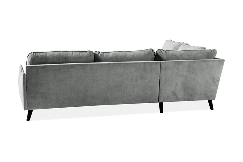 Trend Lyx 4-personers Venstrevendt L-formet Chaiselongsofa i Stof - Grå - Møbler - Sofaer - Sofa med chaiselong
