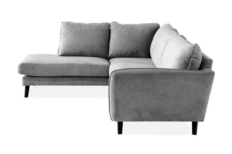 Trend Lyx 4-personers Venstrevendt L-formet Chaiselongsofa i Stof - Grå - Møbler - Sofaer - Sofa med chaiselong