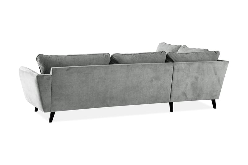 Trend Lyx 4-personers Venstrevendt L-formet Chaiselongsofa i Stof - Grå - Møbler - Sofaer - Sofa med chaiselong