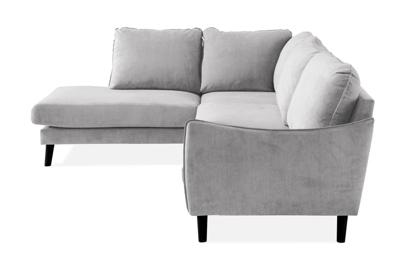 Trend Lyx 4-personers Venstrevendt L-formet Chaiselongsofa i Stof - Lysegrå - Møbler - Sofaer - Sofa med chaiselong