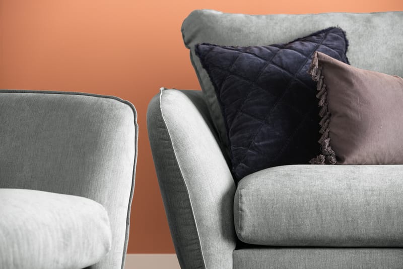 Trend Lyx 4-personers Venstrevendt L-formet Chaiselongsofa i Stof - Grå - Møbler - Sofaer - Sofa med chaiselong