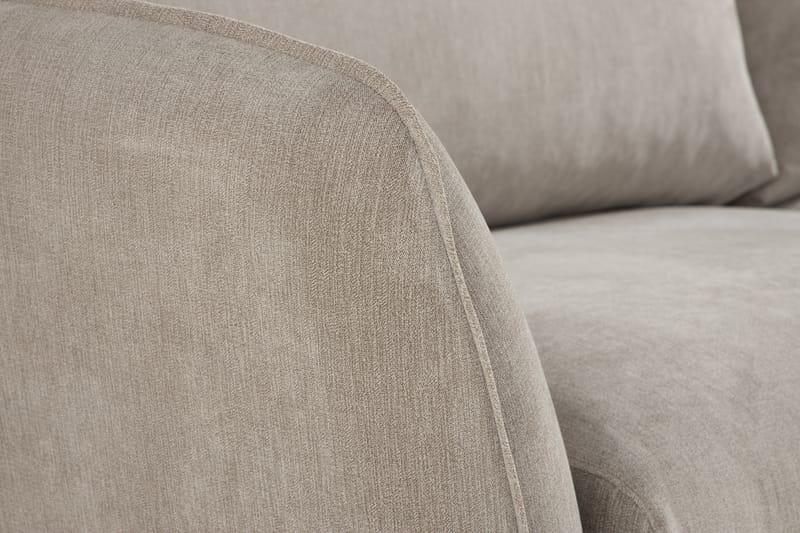 Trend Lyx 4-personers Venstrevendt L-formet Chaiselongsofa i Stof - Beige - Møbler - Sofaer - Sofa med chaiselong