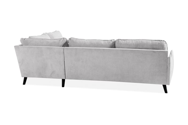 Trend Lyx 4-personers Højrevendt L-formet Chaiselongsofa i Stof - Lysegrå - Møbler - Sofaer - Sofa med chaiselong