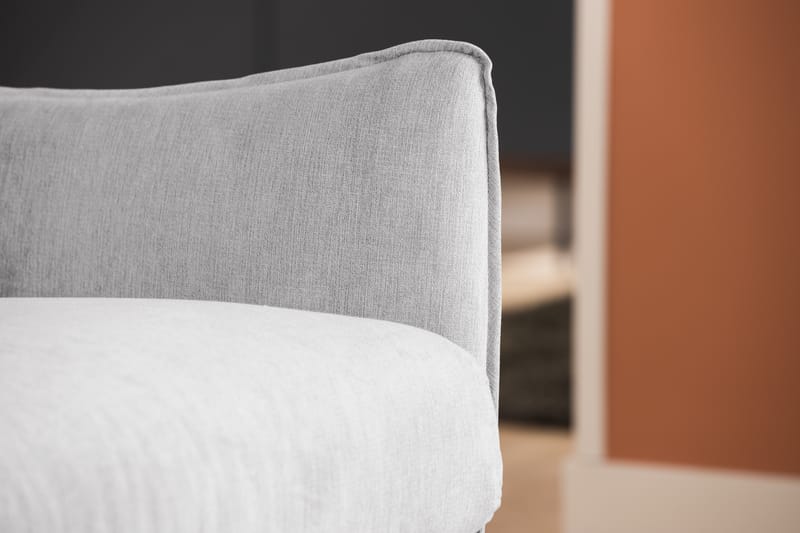 Trend Lyx 4-personers Højrevendt L-formet Chaiselongsofa i Stof - Lysegrå - Møbler - Sofaer - Sofa med chaiselong
