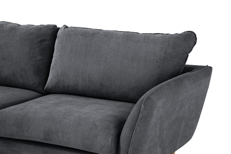 Trend Lyx 4-personers Venstrevendt L-formet Chaiselongsofa i Stof - Mørkegrå - Møbler - Sofaer - Sofa med chaiselong