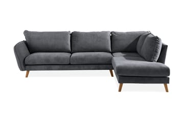 Trend Lyx 4-personers Højrevendt L-formet Chaiselongsofa i Stof