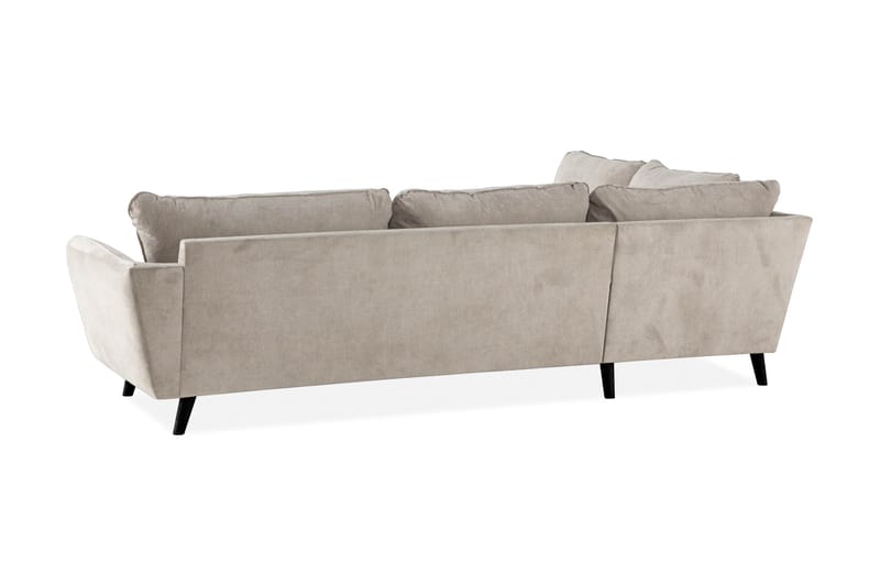 Trend Lyx 4-personers Venstrevendt L-formet Chaiselongsofa i Stof - Beige - Møbler - Sofaer - Sofa med chaiselong