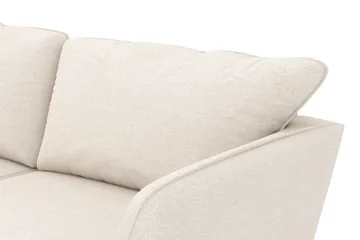 Trend Lyx 4-personers Venstrevendt L-formet Chaiselongsofa i Stof - Beige - Møbler - Sofaer - Sofa med chaiselong