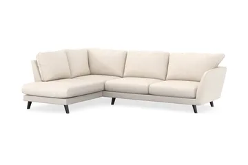 Trend Lyx 4-personers Venstrevendt L-formet Chaiselongsofa i Manchester - Beige - Møbler - Sofaer - Sofa med chaiselong