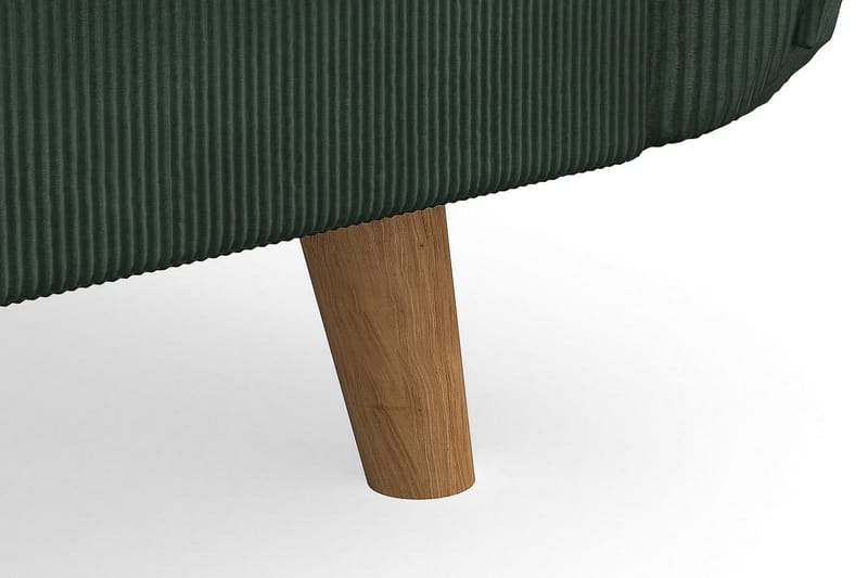 Trend Lyx 4-personers Højrevendt L-formet Chaiselongsofa i Manchester - Mørkegrøn - Møbler - Sofaer - Sofa med chaiselong