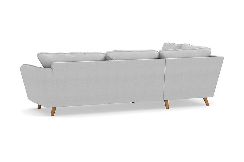 Trend Lyx 4-personers Venstrevendt L-formet Chaiselongsofa i Stof - Lysegrå - Møbler - Sofaer - Sofa med chaiselong