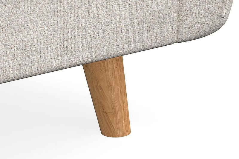 Trend Lyx 4-personers Højrevendt L-formet Chaiselongsofa i Stof - Beige - Møbler - Sofaer - Sofa med chaiselong