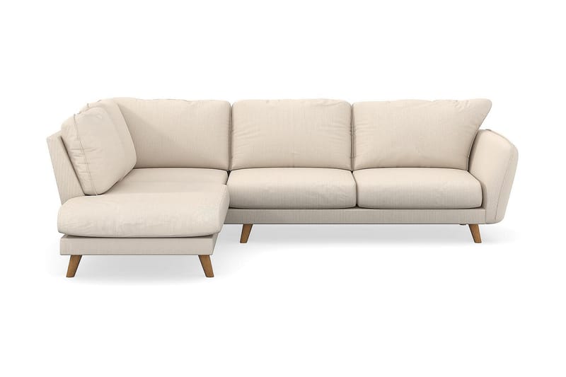 Trend Lyx 4-personers Venstrevendt L-formet Chaiselongsofa i Manchester - Beige - Møbler - Sofaer - Sofa med chaiselong
