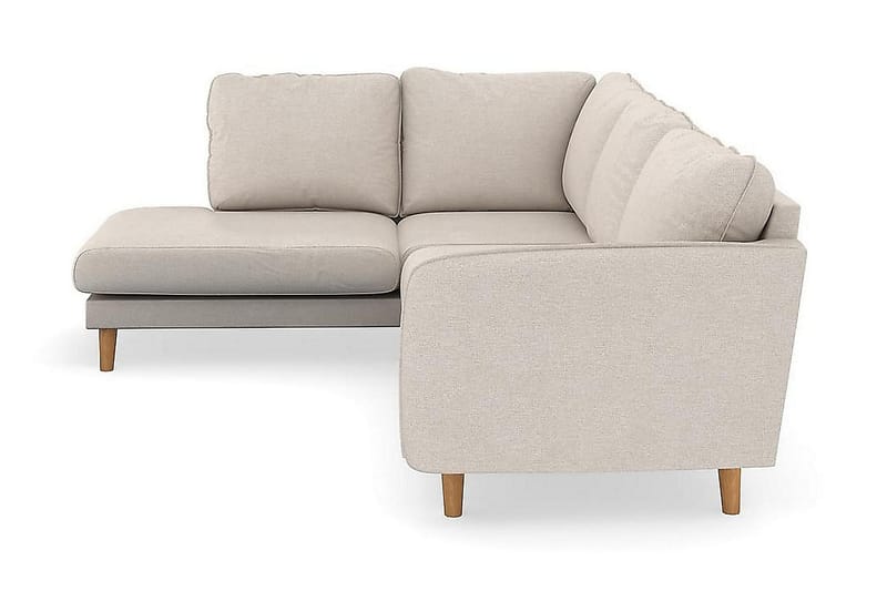 Trend Lyx 4-personers Venstrevendt L-formet Chaiselongsofa i Stof - Beige - Møbler - Sofaer - Sofa med chaiselong