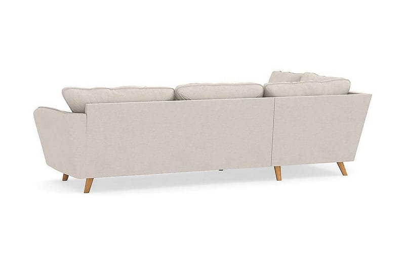 Trend Lyx 4-personers Venstrevendt L-formet Chaiselongsofa i Stof - Beige - Møbler - Sofaer - Sofa med chaiselong