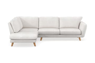 Trend Lyx 4-personers Venstrevendt L-formet Chaiselongsofa i Bouclé