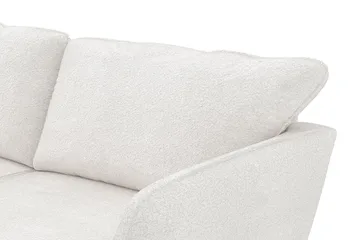 Trend Lyx 4-personers Venstrevendt L-formet Chaiselongsofa i Bouclé - Hvid - Møbler - Sofaer - Sofa med chaiselong