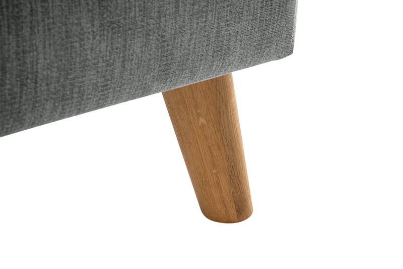 Trend Lyx 4-personers Højrevendt L-formet Chaiselongsofa i Stof - Grå - Møbler - Sofaer - Sofa med chaiselong - 4 personers sofa med chaiselong