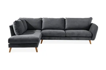Trend Lyx 4-personers Venstrevendt L-formet Chaiselongsofa i Stof