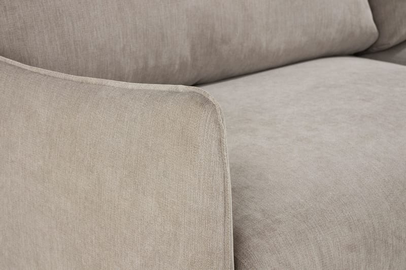 Trend Lyx 4-personers Højrevendt L-formet Chaiselongsofa i Stof - Beige - Møbler - Sofaer - Sofa med chaiselong - 4 personers sofa med chaiselong