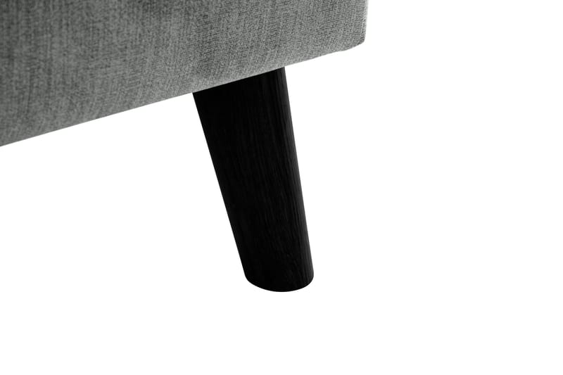 Trend Lyx 4-personers Højrevendt L-formet Chaiselongsofa i Stof - Grå - Møbler - Sofaer - Sofa med chaiselong - 4 personers sofa med chaiselong