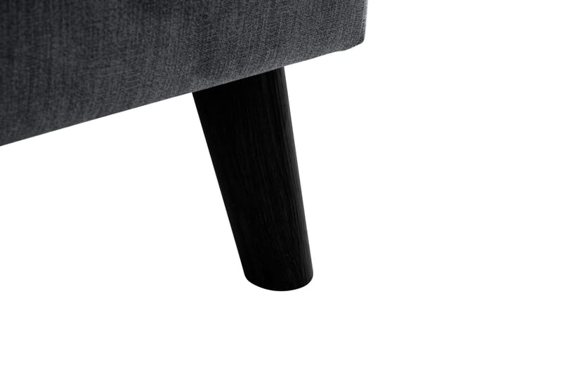 Trend Lyx 4-personers Højrevendt L-formet Chaiselongsofa i Stof - Mørkegrå - Møbler - Sofaer - Sofa med chaiselong - 4 personers sofa med chaiselong