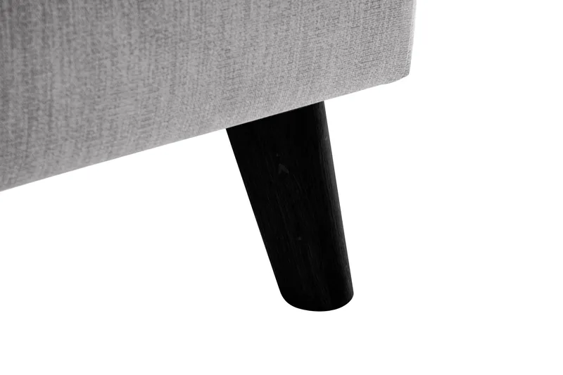 Trend Lyx 4-personers Højrevendt L-formet Chaiselongsofa i Stof - Lysegrå - Møbler - Sofaer - Sofa med chaiselong - 4 personers sofa med chaiselong