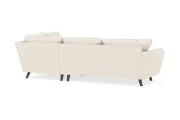 Trend Lyx 4-personers Højrevendt L-formet Chaiselongsofa i Manchester - Beige - Møbler - Sofaer - Sofa med chaiselong