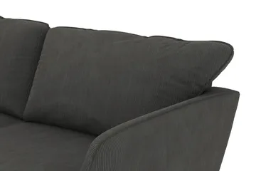 Trend Lyx 4-personers Venstrevendt L-formet Chaiselongsofa i Manchester - Mørkegrå - Møbler - Sofaer - Sofa med chaiselong