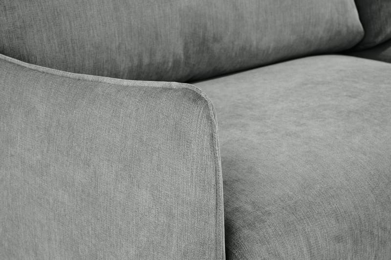 Trend Lyx 4-personers Venstrevendt L-formet Chaiselongsofa i Stof - Grå - Møbler - Sofaer - Sofa med chaiselong - 4 personers sofa med chaiselong