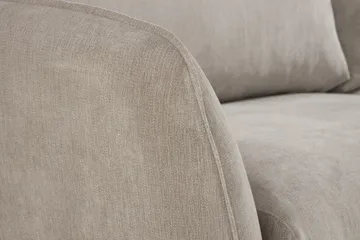 Trend Lyx 4-personers Venstrevendt L-formet Chaiselongsofa i Stof - Beige - Møbler - Sofaer - Sofa med chaiselong