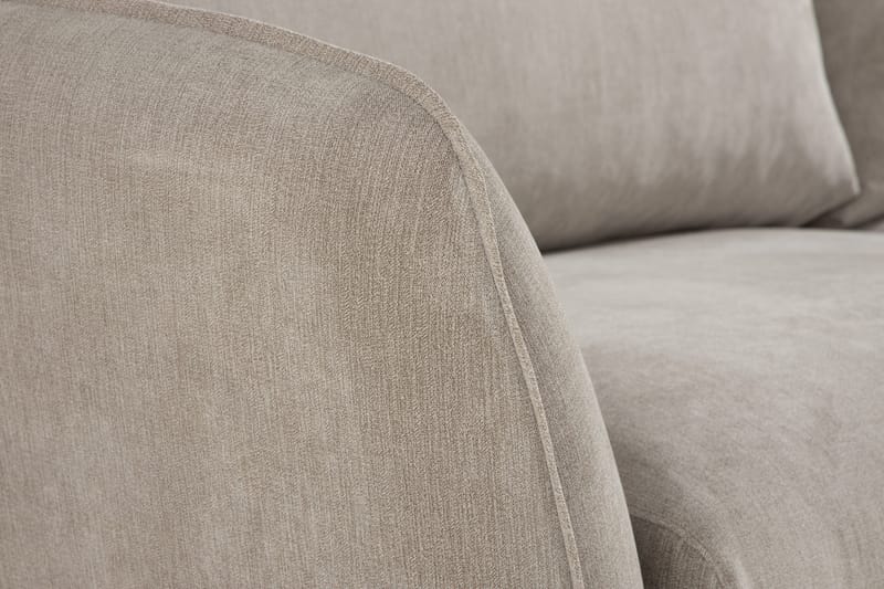 Trend Lyx 4-personers Venstrevendt L-formet Chaiselongsofa i Stof - Beige - Møbler - Sofaer - Sofa med chaiselong - 4 personers sofa med chaiselong