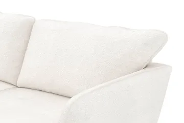 Trend Lyx 4-personers Venstrevendt L-formet Chaiselongsofa i Bouclé - Hvid - Møbler - Sofaer - Sofa med chaiselong
