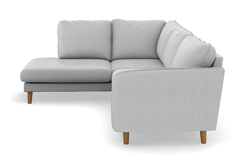 Trend Lyx 4-personers Venstrevendt L-formet Chaiselongsofa i Stof - Lysegrå - Møbler - Sofaer - Sofa med chaiselong - 4 personers sofa med chaiselong