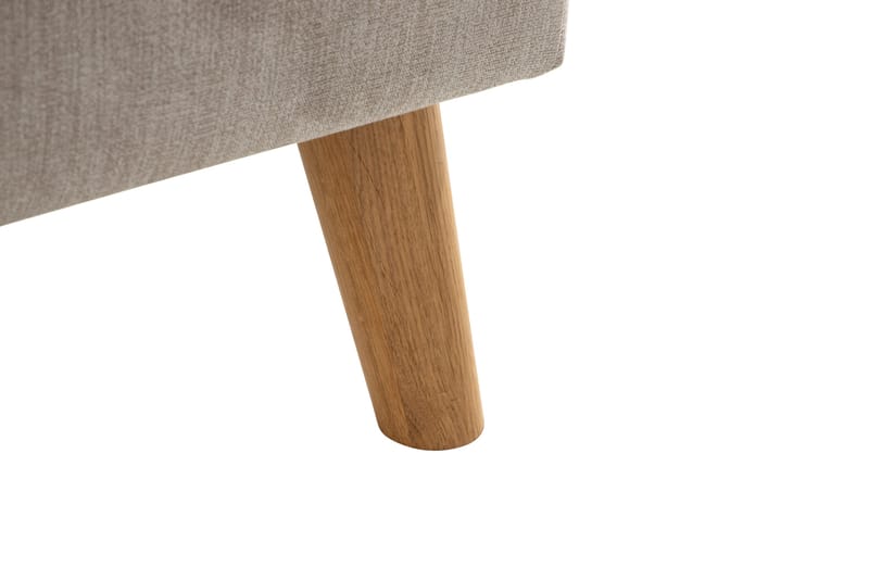 Trend Lyx 4-personers Højrevendt L-formet Chaiselongsofa i Stof - Beige - Møbler - Sofaer - Sofa med chaiselong - 4 personers sofa med chaiselong