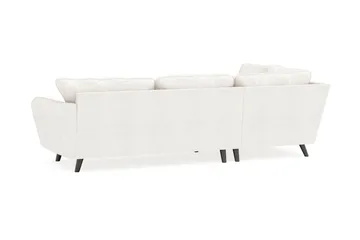 Trend Lyx 4-personers Venstrevendt L-formet Chaiselongsofa i Bouclé - Hvid - Møbler - Sofaer - Sofa med chaiselong