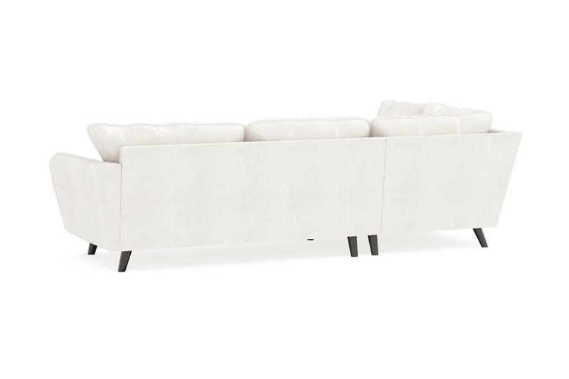 Trend Lyx 4-personers Venstrevendt L-formet Chaiselongsofa i Bouclé - Hvid - Møbler - Sofaer - Sofa med chaiselong