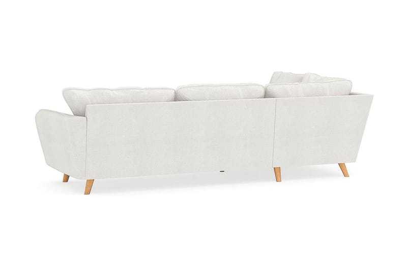 Trend Lyx 4-personers Venstrevendt L-formet Chaiselongsofa i Bouclé - Hvid - Møbler - Sofaer - Sofa med chaiselong - 4 personers sofa med chaiselong