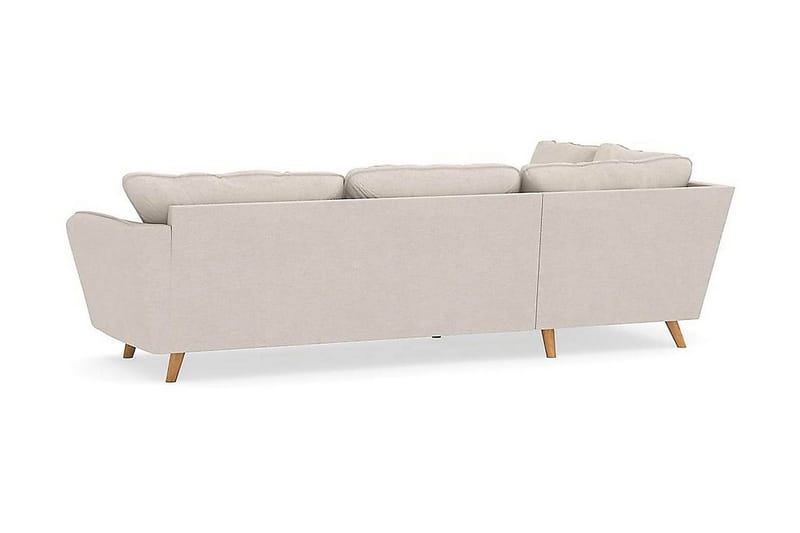 Trend Lyx 4-personers Venstrevendt L-formet Chaiselongsofa i Stof - Beige - Møbler - Sofaer - Sofa med chaiselong - 4 personers sofa med chaiselong