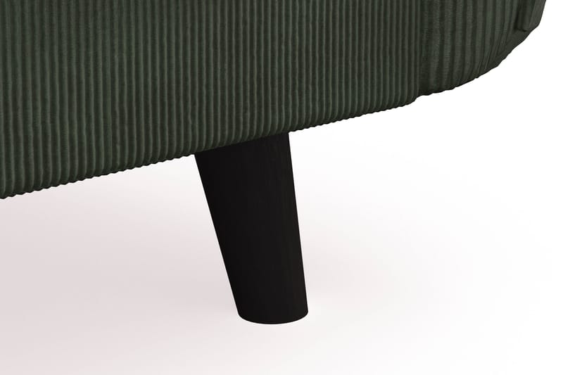 Trend Lyx 4-personers Højrevendt L-formet Chaiselongsofa i Manchester - Mørkegrøn - Møbler - Sofaer - Sofa med chaiselong