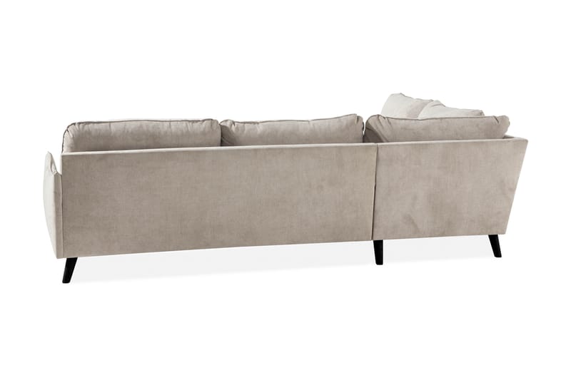 Trend Lyx 4-personers Venstrevendt L-formet Chaiselongsofa i Stof - Beige - Møbler - Sofaer - Sofa med chaiselong - 4 personers sofa med chaiselong