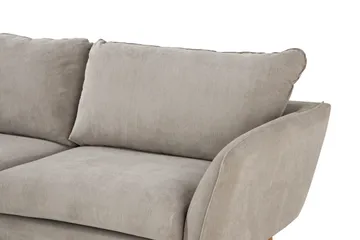 Trend Lyx 4-personers Venstrevendt L-formet Chaiselongsofa i Stof - Beige - Møbler - Sofaer - Sofa med chaiselong